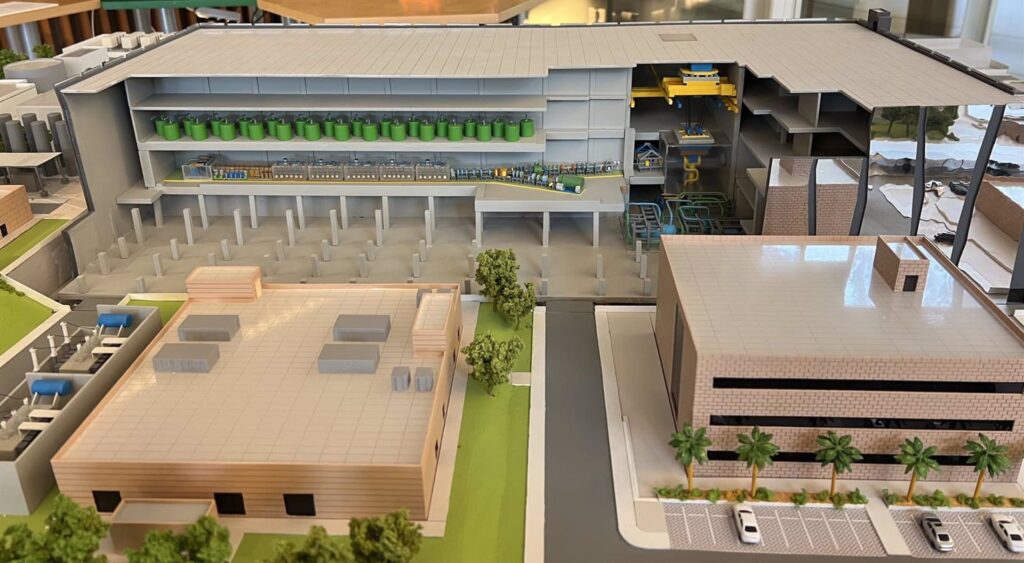 Impulso al acelerador de partículas de Escúzar con el acto de colocación de la primera piedra Maqueta IFMIF-DONES - IFMIF-DONES ESPAÑA - Archivo