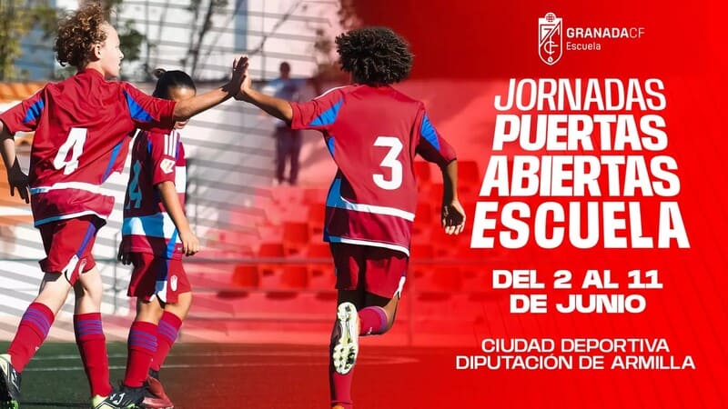 El Granada CF convoca una jornada de puertas abiertas para captar nuevos talentos para su Escuela El Granada CF convoca una jornada de puertas abiertas para captar nuevos talentos para su Escuela. Imagen: https://www.granadacf.es/