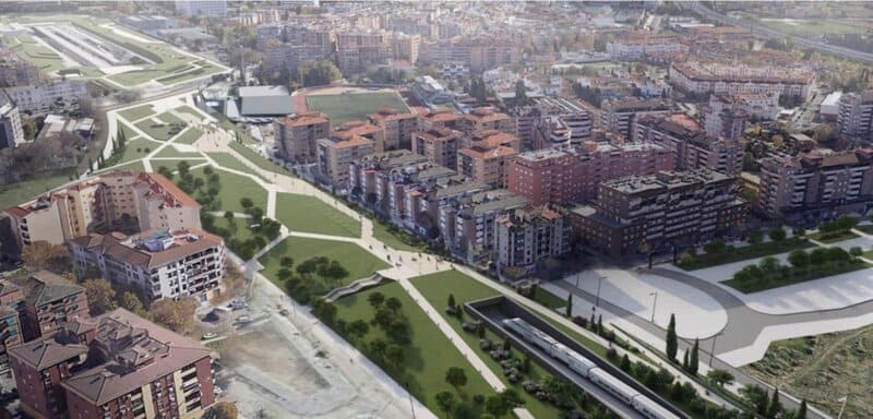 El PP destaca que la integración del AVE hará de Granada una ciudad más verde, conectada y de futuro Imagen que refleja la maqueta de la intervención que se llevará a cabo en Granada en torno a las vías del tren y la estación - PERFIL DE ÓSCAR PUENTE EN LA RED SOCIAL X