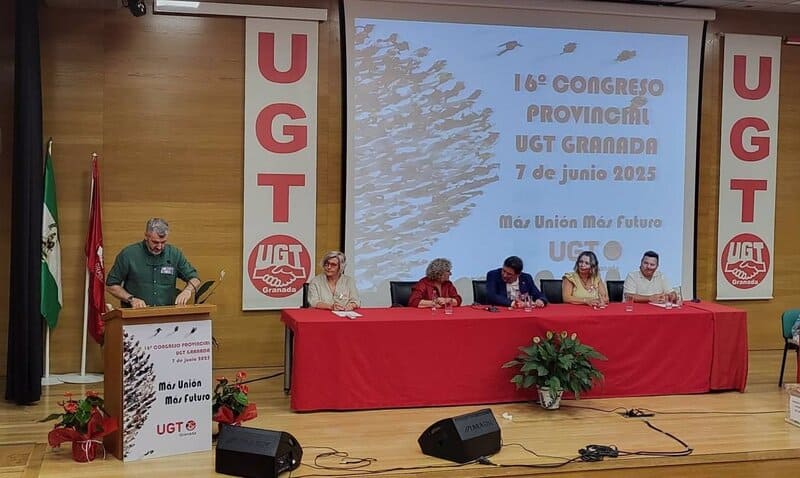 Luis Miguel Gutiérrez continuará cuatro años más al frente de UGT en Granada Decimosexto congreso provincial celebrado este sábado. - UGT
