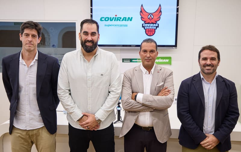 De izquierda a derecha: Eloy Almazán, Ramón Díaz, Óscar Fernández y Pablo García. Imagen: Fundación CB Granada