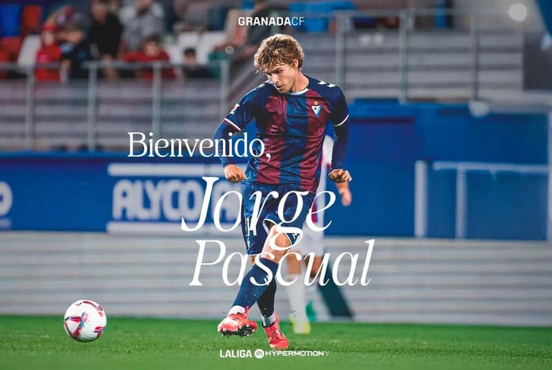 Jorge Pascual ficha por el Granada CF para las tres próximas temporadas Jorge Pascual, nuevo jugador del Granada CF. Imagen: https://www.granadacf.es/