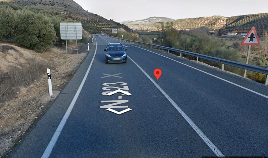 Seis heridos, incluidos dos menores, en un accidente frontal en Iznalloz Imagen de la ubicación de la carretera A-308, en el kilómetro 4. - 112 ANDALUCÍA