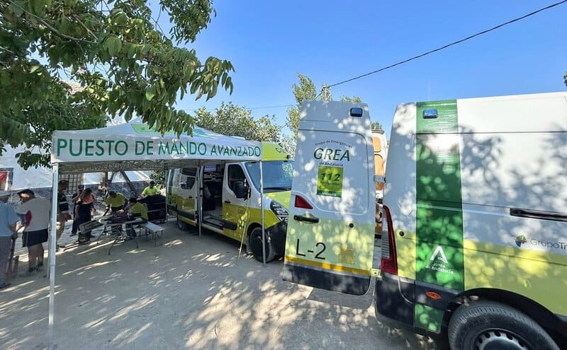 Localizan deshidratada y desorientada a la anciana desaparecida en Baza desde el pasado miércoles Puesto de mando instalado para la búsqueda de la mujer desaparecida en Baza - AYUNTAMIENTO DE BAZA