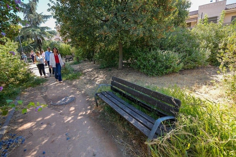 PSOE alerta del «mal estado de conservación» de los jardines de la calle Goleta de la Chana El PSOE critica el estado de conservación de los jardines de la calle Goleta de Granada. - JAVIER MARTÍN RUIZ/PSOE DE GRANADA