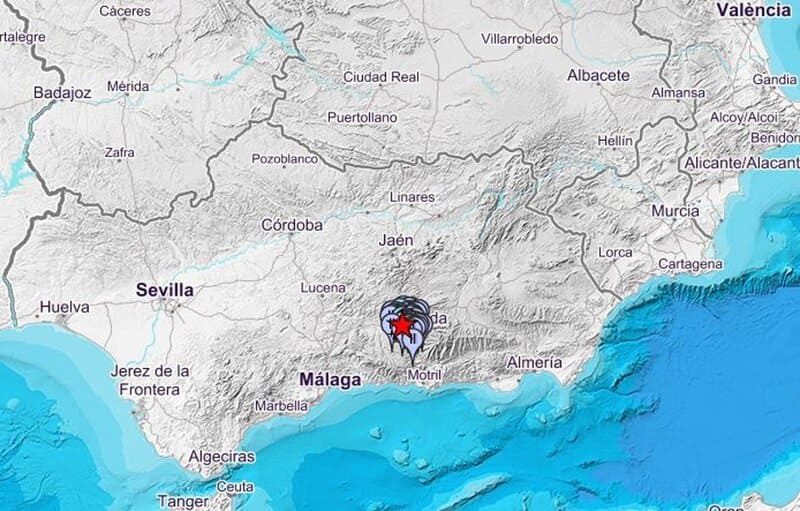 Un terremoto de magnitud 3,1 con epicentro en Santa Fe se deja sentir esta madrugada en varios municipios de Granada
