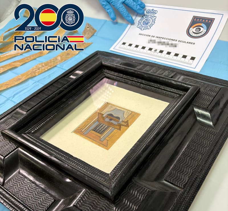 La Policía Nacional recupera un Picasso desaparecido durante su traslado a una exposición en Granada