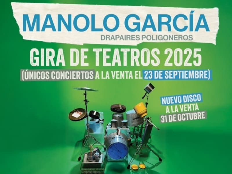 Manolo García presentará el 11 de diciembre en Granada ‘Drapaires Poligoneros’, su décimo disco en solitario Manolo García llega a Granada para presentar ‘Drapaires Poligoneros’, su décimo disco en solitario.