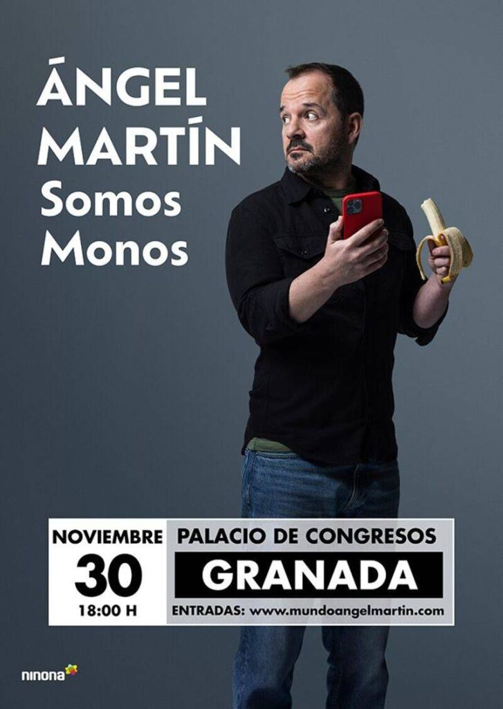 Ángel Martín llega a Granada con “Somos Monos”, su monólogo más crítico y humano - Ángel Martín