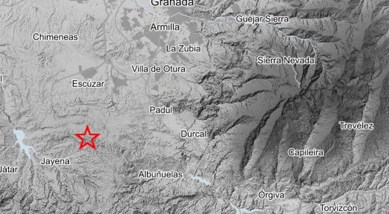Registrado un terremoto de magnitud 1,5 con epicentro en Jayena