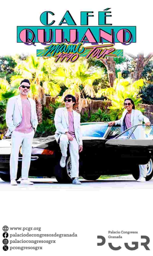 Café Quijano regresa con «Miami 1990», un viaje al origen de su historia - Palacio de Congresos de Granada