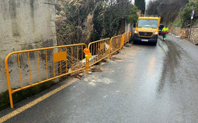 El Ayuntamiento de Granada convoca un pleno urgente para solicitar ayudas por los daños del temporal Efectos del tren de borrascas en el Sacromonte. Imagen: Ayuntamiento de Granada