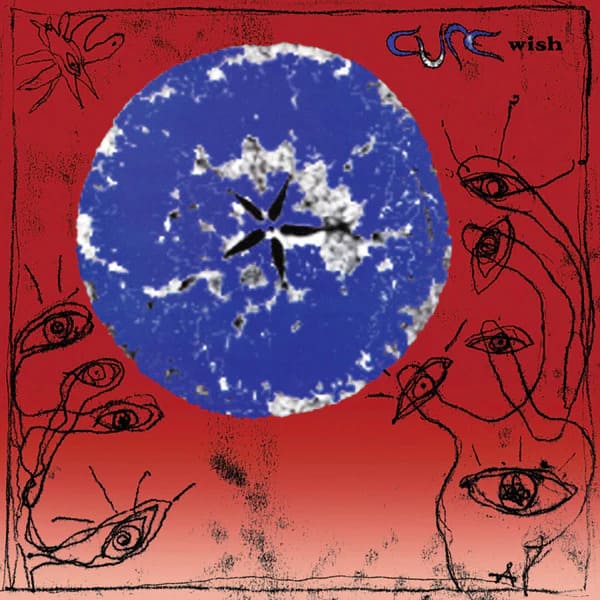 Portada del disco 'Wish' de 'The Cure'.