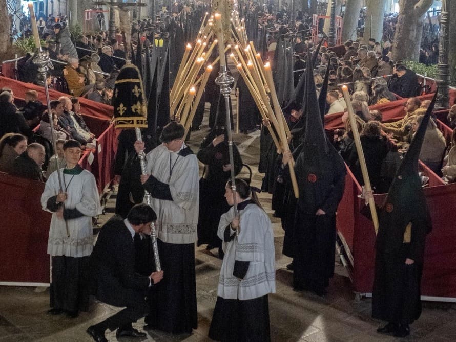 Santísimo Cristo de San Agustín, Jesús Nazareno de las Penas, Nuestra Madre y Señora de la Consolación y Santo Ángel Custodio. Imagen: Manuel Alejandro Guzmán Úbeda