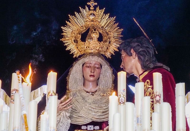 María Santísima del Dulce Nombre y San Juan Evangelista. Imagen: Manuel Alejandro Guzmán Úbeda