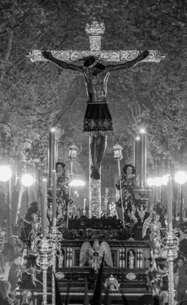 Santísimo Cristo de San Agustín, Jesús Nazareno de las Penas, Nuestra Madre y Señora de la Consolación y Santo Ángel Custodio. Imagen: Manuel Alejandro Guzmán Úbeda