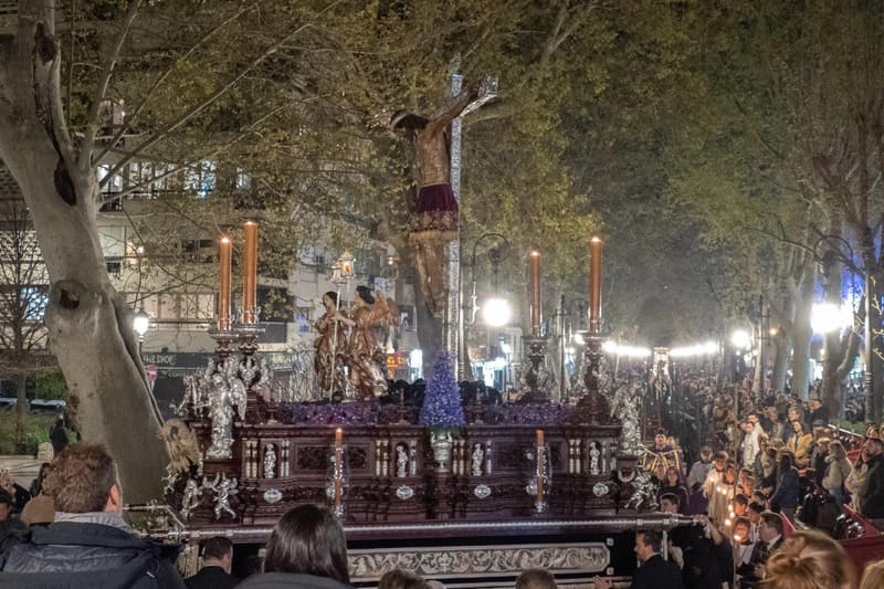 Santísimo Cristo de San Agustín, Jesús Nazareno de las Penas, Nuestra Madre y Señora de la Consolación y Santo Ángel Custodio. Imagen: Manuel Alejandro Guzmán Úbeda