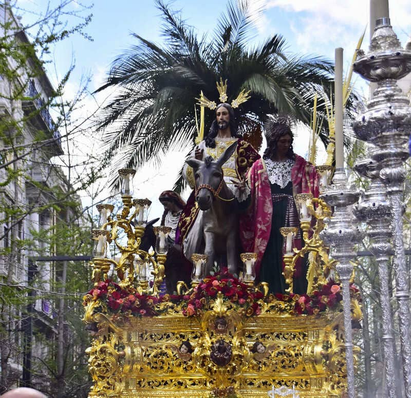 Cofradía de la Entrada de Jesús en Jerusalén y Nuestra Señora de la Paz. Imagen: Antonio Odriozola.