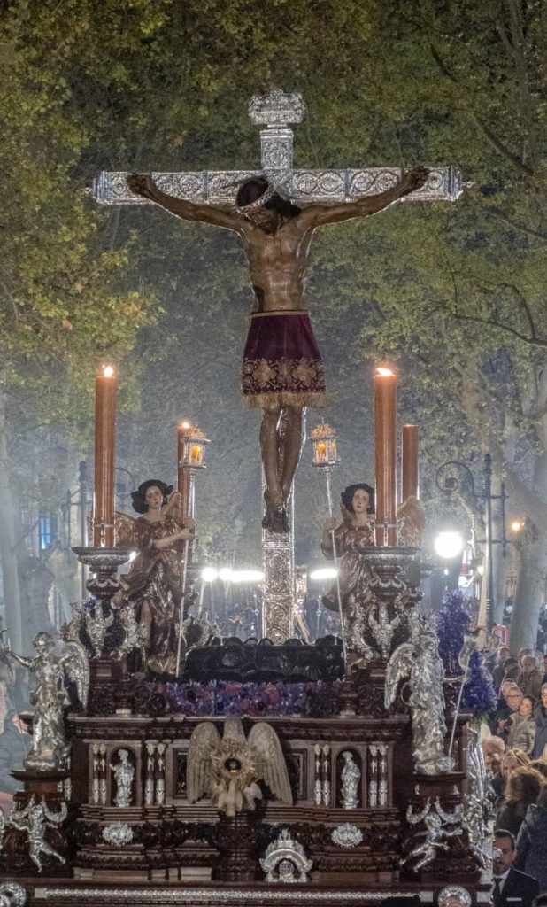 Santísimo Cristo de San Agustín, Jesús Nazareno de las Penas, Nuestra Madre y Señora de la Consolación y Santo Ángel Custodio. Imagen: Manuel Alejandro Guzmán Úbeda