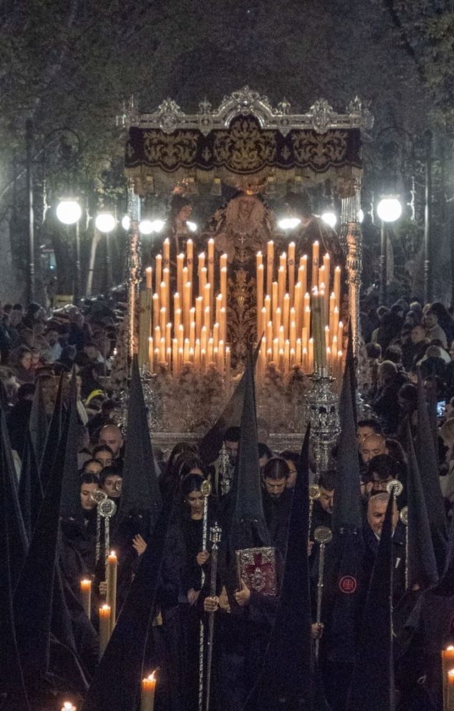 Santísimo Cristo de San Agustín, Jesús Nazareno de las Penas, Nuestra Madre y Señora de la Consolación y Santo Ángel Custodio. Imagen: Manuel Alejandro Guzmán Úbeda