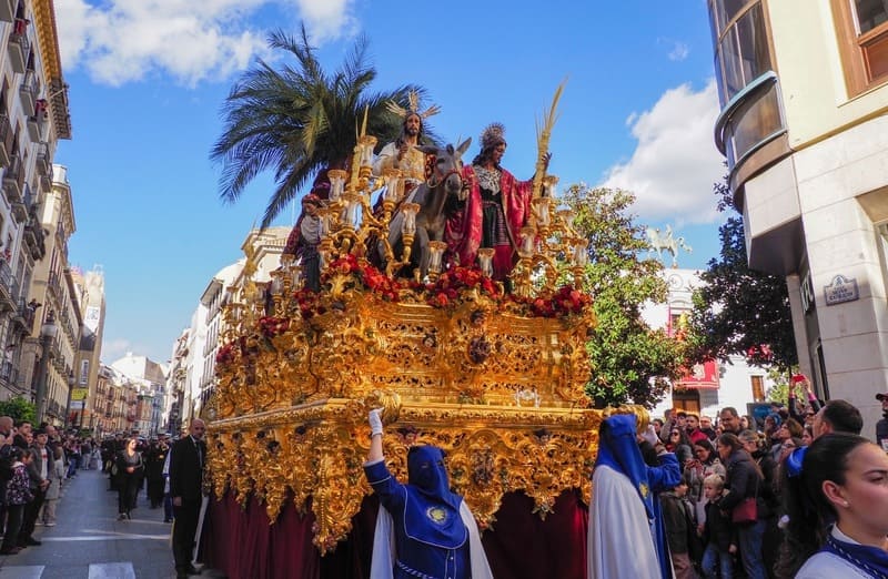 Cofradía de la Entrada de Jesús en Jerusalén y Nuestra Señora de la Paz. Imagen: Manuel Alejandro Guzmán Úbeda