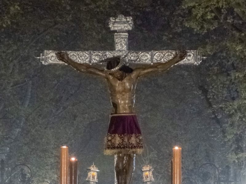 Santísimo Cristo de San Agustín, Jesús Nazareno de las Penas, Nuestra Madre y Señora de la Consolación y Santo Ángel Custodio. Imagen: Manuel Alejandro Guzmán Úbeda