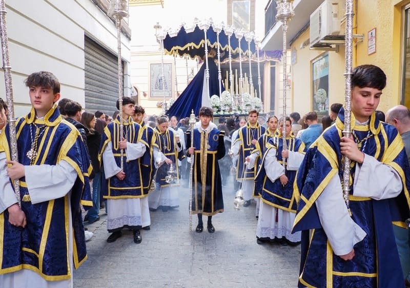 María Santísima del Dulce Nombre y San Juan Evangelista. Imagen: Manuel Alejandro Guzmán Úbeda