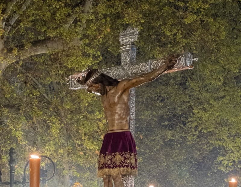 Santísimo Cristo de San Agustín, Jesús Nazareno de las Penas, Nuestra Madre y Señora de la Consolación y Santo Ángel Custodio. Imagen: Manuel Alejandro Guzmán Úbeda