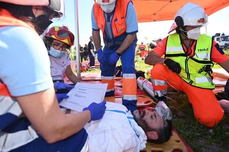 La Agencia de Emergencias de Andalucía realiza en Armilla un simulacro de accidente industrial Simulacro de accidente en actividades industriales en la localidad granadina de Armilla. - JUNTA DE ANDALUCÍA