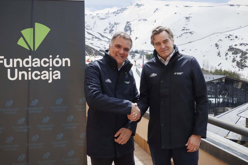 Fundación Unicaja se une como patrocinador a la estación de Sierra Nevada El director de Actividades Sociales de la Fundación Unicaja, Gerardo Lerones, y el consejero delegado de Cetursa, Jesús Ibáñez, han dado a conocer este acuerdo de colaboración. - FUNDACIÓN UNICAJA