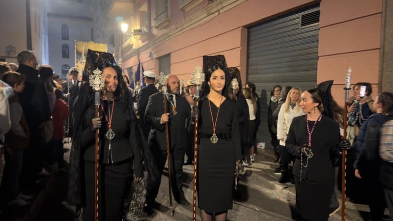 Muy Antigua, Real e Ilustre Hermandad de Nuestro Padre Jesús de las Tres Caídas y Nuestra Señora del Rosario en sus Misterios Dolorosos. Imagen: Luis M. Guzmán