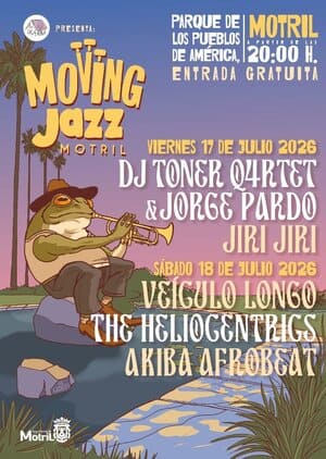 Cartel del festival gratuito de jazz que tendrá lugar este verano en Motril. Imagen: Ayuntamiento de Motril