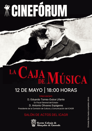 Cartel del cineforum. Imagen: Colegio de Abogados de Granada