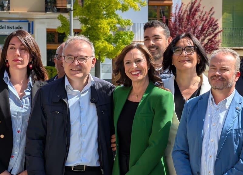 La candidata del PP en Granada a las elecciones andaluzas, Rocío Díaz, este miércoles en Baza. Imagen: Partido Popular Granada