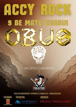 Cartel de la primera edición de Acci Rock, que se celebra el 9 de mayo en Guadix con la actuación estelar de Obús.
- LA CIUDAD ACCESIBLE